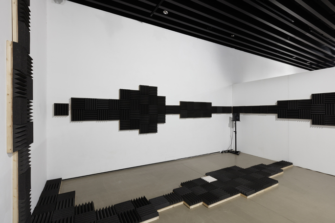 Harmony, 2017, sound, soundproof sponge, dimensions variable