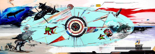 Planetwee012-All-Star-2_180-x-488cm_패널위에오일칼라_실크스크린_2012